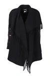 MONCLER FRINGED CAPE,11511030