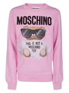 MOSCHINO PINK COTTON SWEATSHIRT,11510300