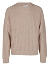 FERRAGAMO BEIGE VIRGIN WOOL SWEATSHIRT,11510097