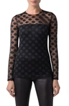 AKRIS PUNTO POLKA DOT TOP,985002007493