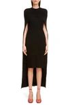 GIVENCHY RIBBED WOOL BODY-CON SWEATER DRESS WITH CAPE,BW212P4Z8G