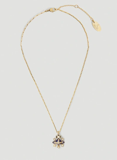 bas relief necklace woman gold in brass - VIVIENNE WESTWOOD - d — 2