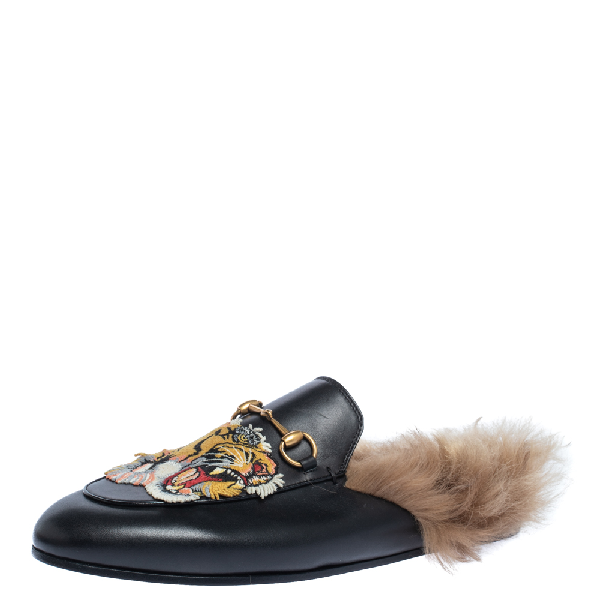 gucci fur lined mules