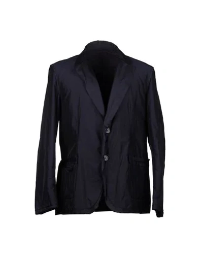 Lanvin Suit Jackets In Dark Blue