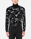 DOLCE & GABBANA CASHMERE TURTLE-NECK SWEATER WITH EMBROIDERY