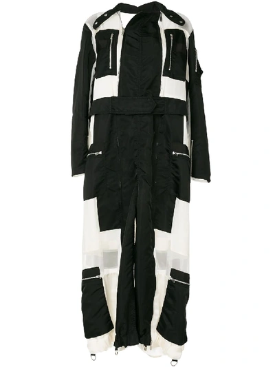 Sacai Zip-detail Coat In White