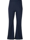 ADAM LIPPES CROPPED FLARE TROUSERS