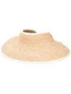 HELEN KAMINSKI BRAID RAFFIA VISOR HAT