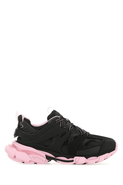 Balenciaga Track Low-top Sneakers In Black - Pink