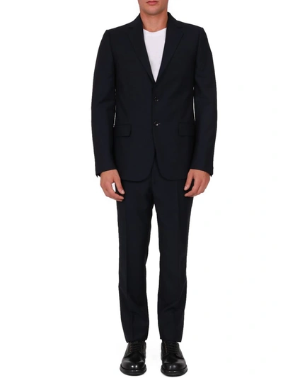 Gucci Straight Fit Suit In Blue