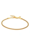 MONICA VINADER HEIRLOOM WOVEN FINE CHAIN BRACELET,GP-BL-DOCB-NON