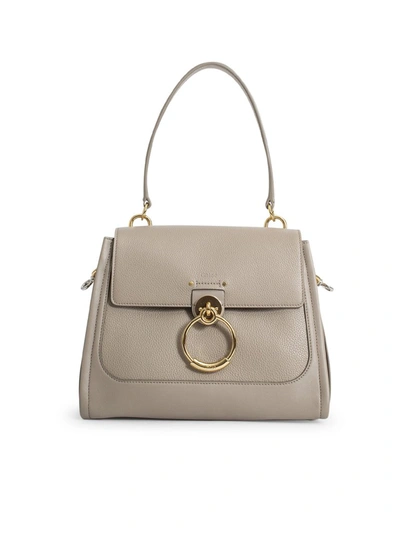Chloé Tess Day Small Shoulder Bag In Grey