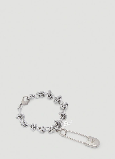 Raf Simons Knot Bracelet In Silver | ModeSens