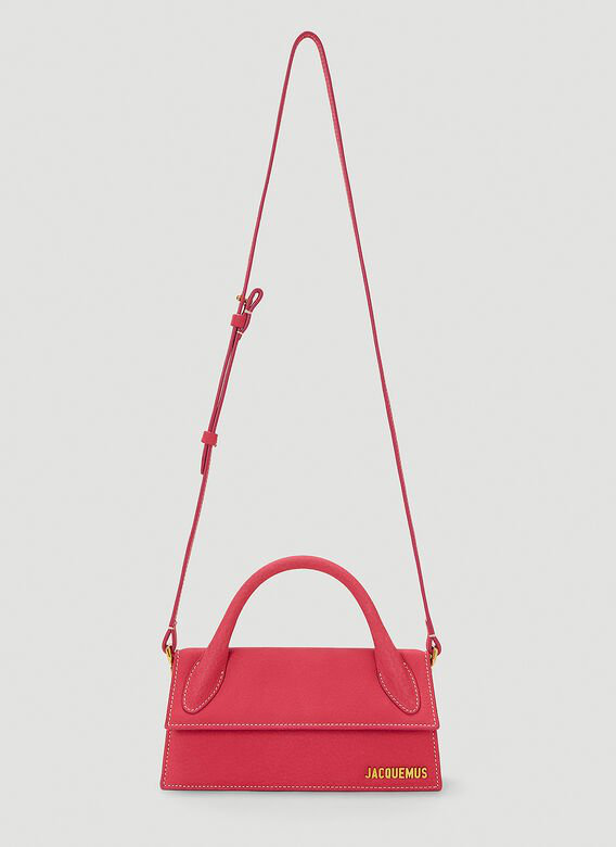 jacquemus pink suede bag