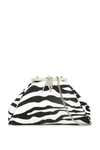 ATTICO THE ATTICO ZEBRA PRINT CLUTCH BAG