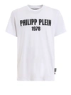 PHILIPP PLEIN PP 1978 SHORT SLEEVE WHITE TEE