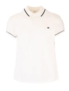 CELINE TRIOMPHE POLO SHIRT IN WHITE