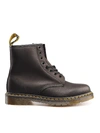 Dr. Martens 1460 Greasy Ankle Boots In Black In Black