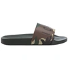Dsquared2 Icon Print Rubber Slide Sandals In Green