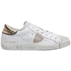 Philippe Model Prsx Veau Croco White Leather Sneaker In White