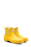Hunter 'original' Waterproof Chelsea Rain Boot In Yellow/yellow