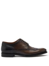 Dolce & Gabbana Brogue Derby In Giotto Paint Calfskin In Brown