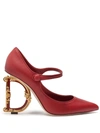 DOLCE & GABBANA MARY JANE BAROQUE HEEL PUMPS