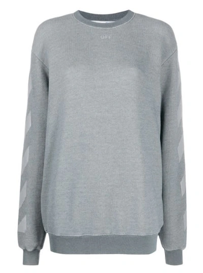 Off-white Arrow Sweatshirt In Grey Grey