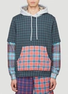 BURBERRY BURBERRY PATCHWORK CHECK HOODIE