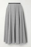 MONCLER PLEATED JERSEY MIDI SKIRT
