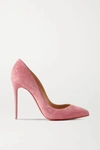 CHRISTIAN LOUBOUTIN PIGALLE FOLLIES 100 SUEDE PUMPS