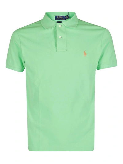 Polo Ralph Lauren Slim Fit Cotton Polo Shirt Cruise Lime  In Green