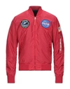 Alpha Industries Bomber In Red