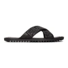 Fendi Embossed Ff Motif Rubber Slides In F0qa1 Black