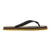 FENDI BROWN 'FOREVER FENDI' FLIP FLOPS