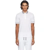 FENDI WHITE LOGO COLLAR POLO