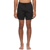 FENDI BLACK 'FOREVER FENDI' MOISTURE-REACTIVE SWIM SHORTS