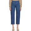 CHLOÉ BLUE CROPPED JEANS