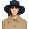 CHLOÉ CHLOE NAVY DRAWSTRING BEACH HAT