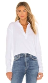Frank & Eileen Popover Top In White