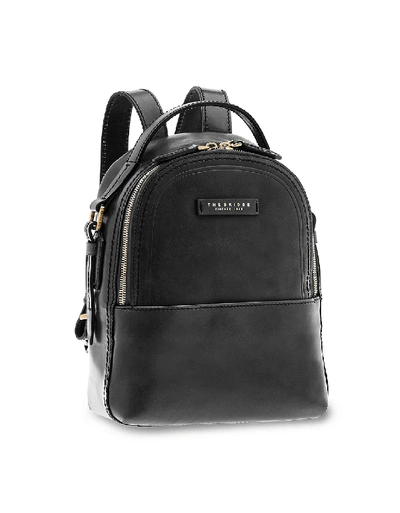 The Bridge Handbags Pearl District Genuine Leather Backpack In Noir