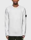 STONE ISLAND COTTON BLEND COMPASS PATCH LOGO SWEATER