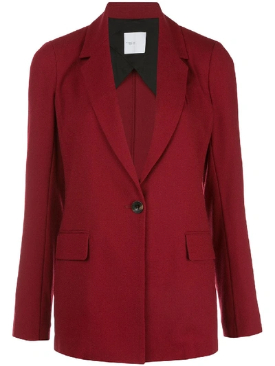 Rosetta Getty Single-breasted Blazer In Red