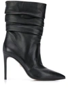 ALEVÌ POINTED-TOE LAYERED BOOTS