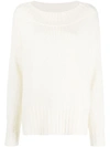 P.A.R.O.S.H OFF-SHOULDER LOOSE FIT JUMPER