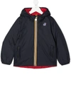 K-way Padded Reversible Down Jacket In Red