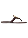 TORY BURCH Miller Metal Leather Thong Sandals