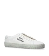 SAINT LAURENT DISTRESSED COURT CLASSIC SNEAKERS,14994153