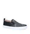 GUCCI LEATHER DUBLIN TIGER SLIP-ON SNEAKERS,14859963