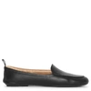 GIANVITO ROSSI BLACK LEATHER LOAFERS